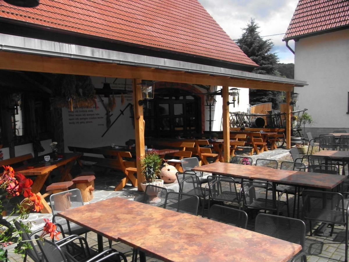 Restaurant & Pension "Bauernhof Zum Silberbergwerk" Limabach - Oberfrohna Εξωτερικό φωτογραφία